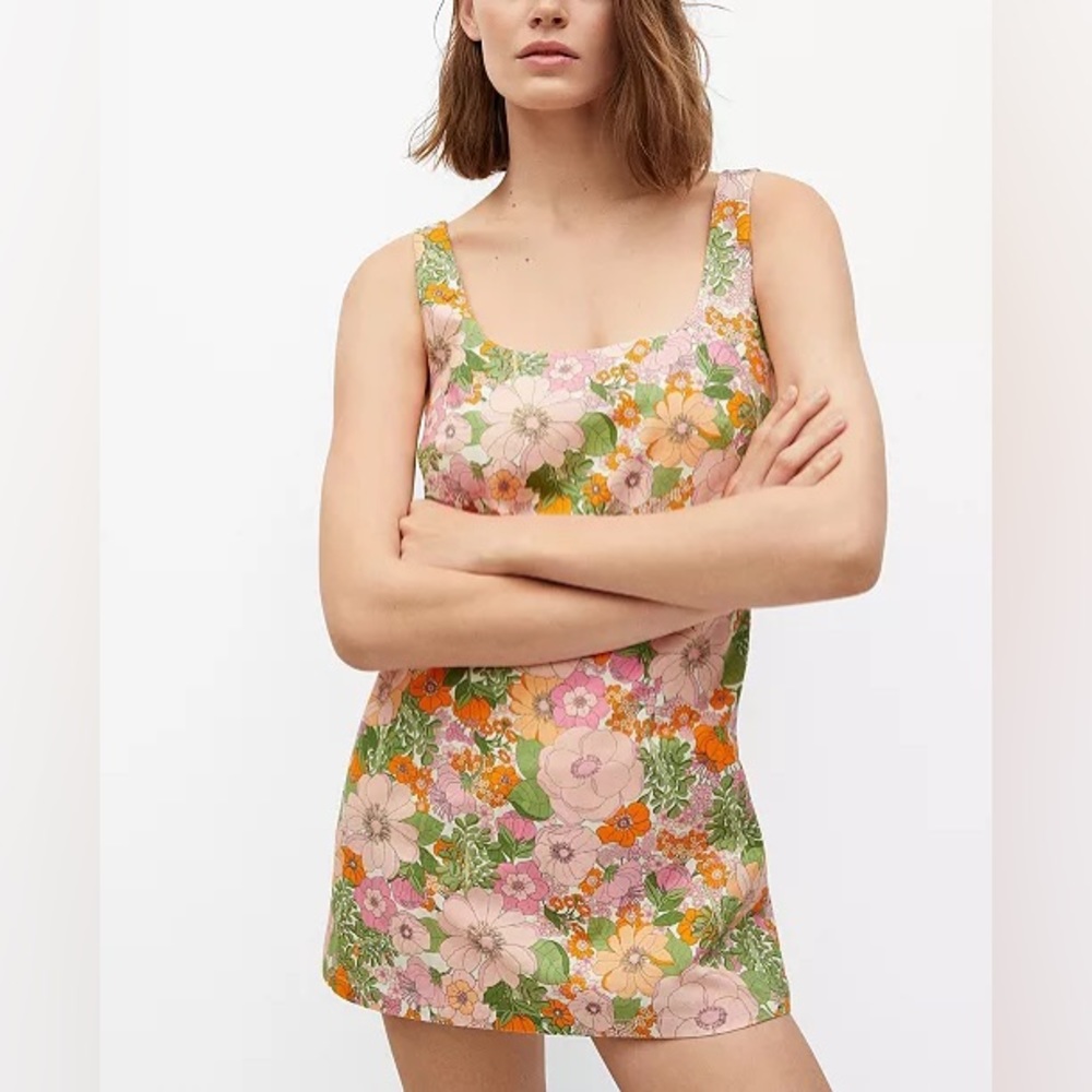 Mango Floral Print Romper